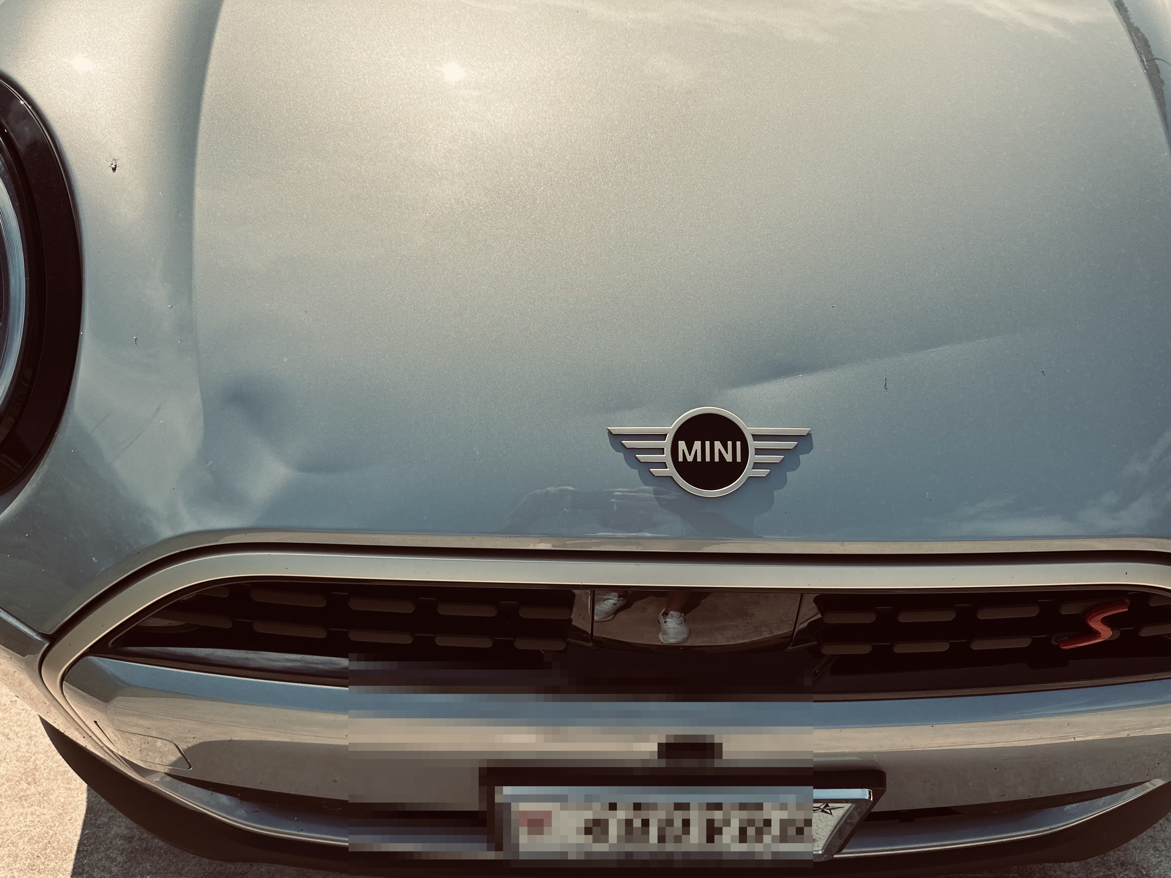 After PDR repair  MINI Cooper hood restored